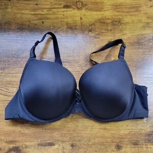Torrid Curve 360 Back Smoothing Push-Up T-Shirt Bra Black Women's 40B